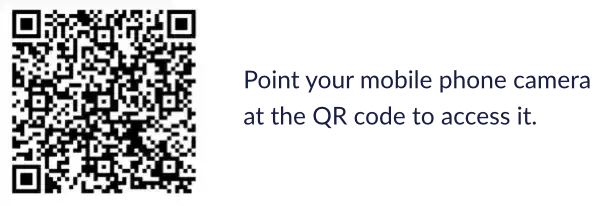 Point your mobile phone camera at the QR code to access it.